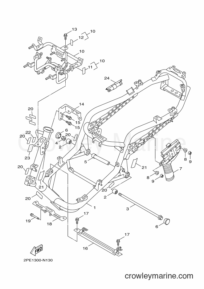 Yamaha Motors XC125R (2PE1) [010] - FRAME