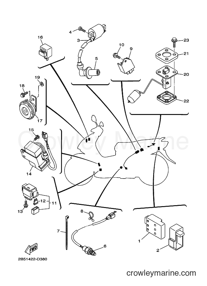 2005 Scooter AT115C - AT115C (2B52) [010] - ELECTRICAL 2