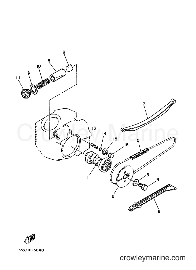 2007 ATV YFM80G - YFM80G (2D37) [010] - CAMSHAFT & CHAIN