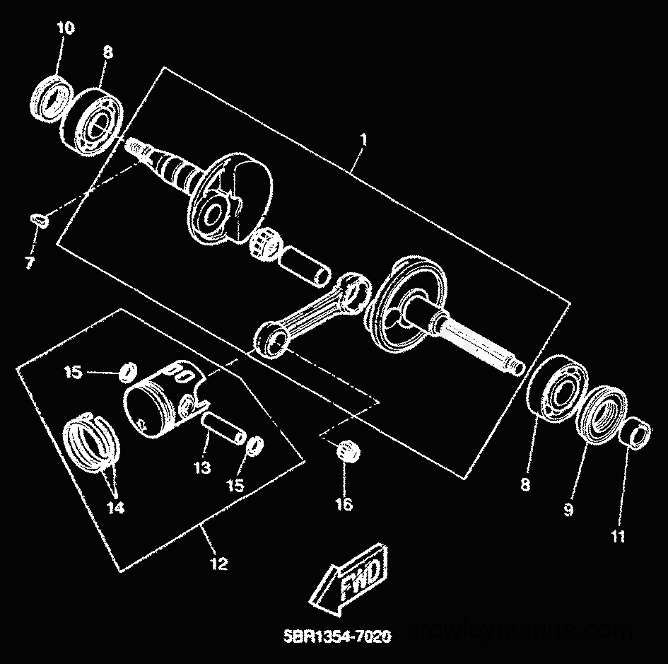 2000 Scooter YQ50 - YQ50 (5HEK) [010] - CRANKSHAFT & PISTON