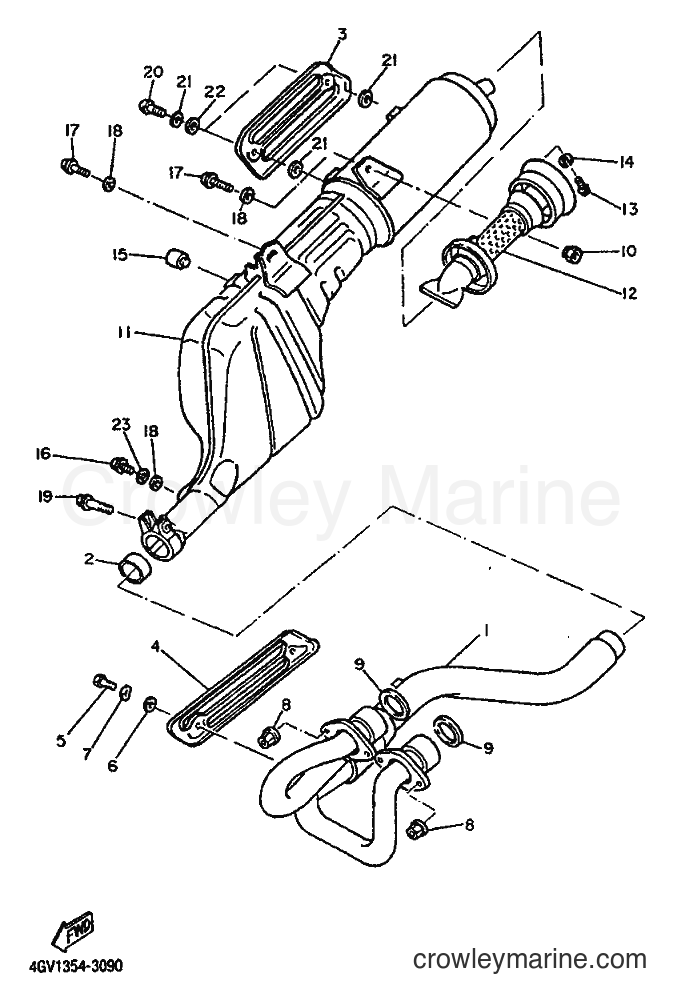 1994 Dirt Bike TT600E - TT600E (4GV2) [999] - EXHAUST