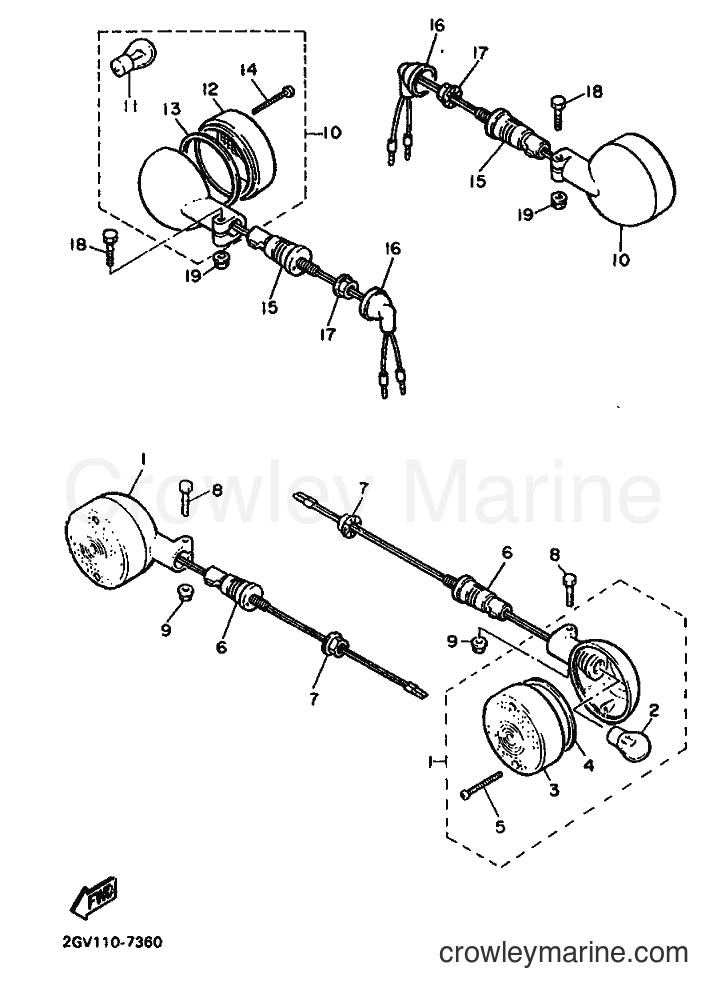 Yamaha Motors XV535 (2YL) [99A] - FLASHER LIGHT