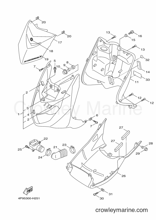 2010 Scooter XC125 - XC125 (4P97) [050] - LEG SHIELD