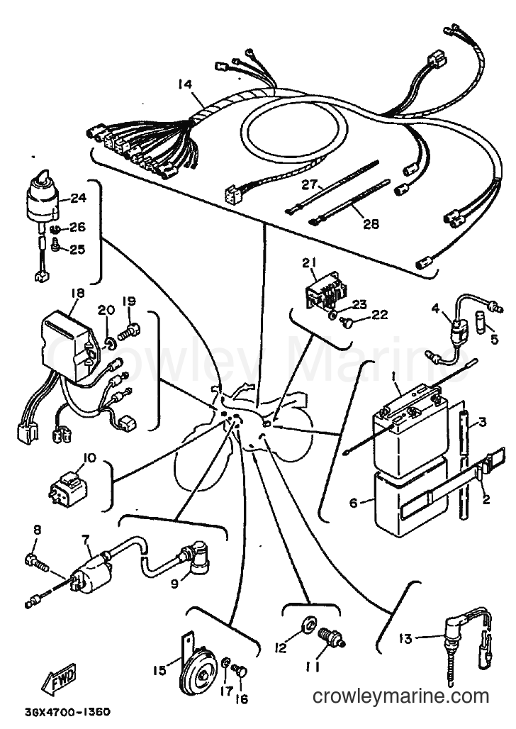1993 Street Bike AG200E - AG200E (3GX6) [010] - ELECTRICAL 1
