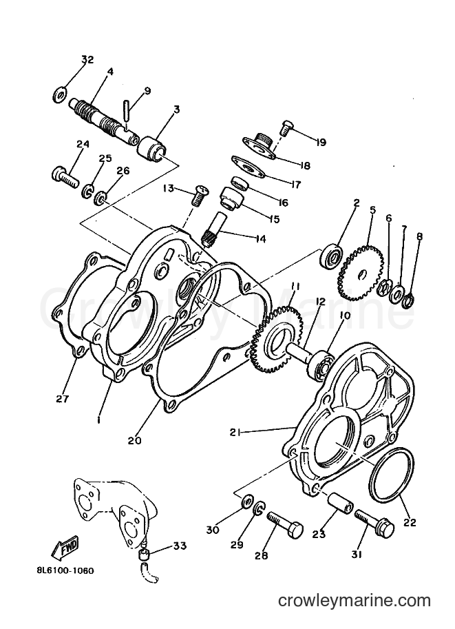 1988 Snowmobile ET340 - ET340 (84F0) [010] - PUMP DRIVE GEAR