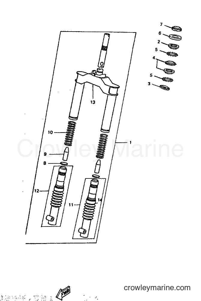 Yamaha Motors CW65 (4GP2) [999] - FRONT FORK