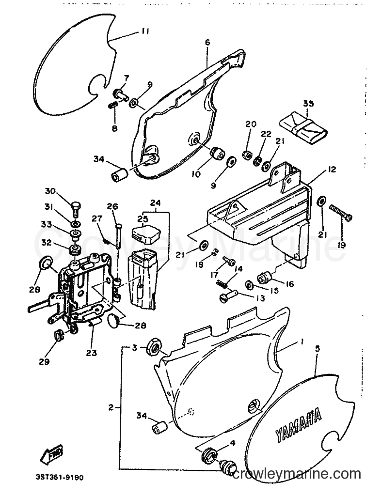 1989 Dirt Bike XT500 - XT500 (3ST1) [999] - SIDE COVER