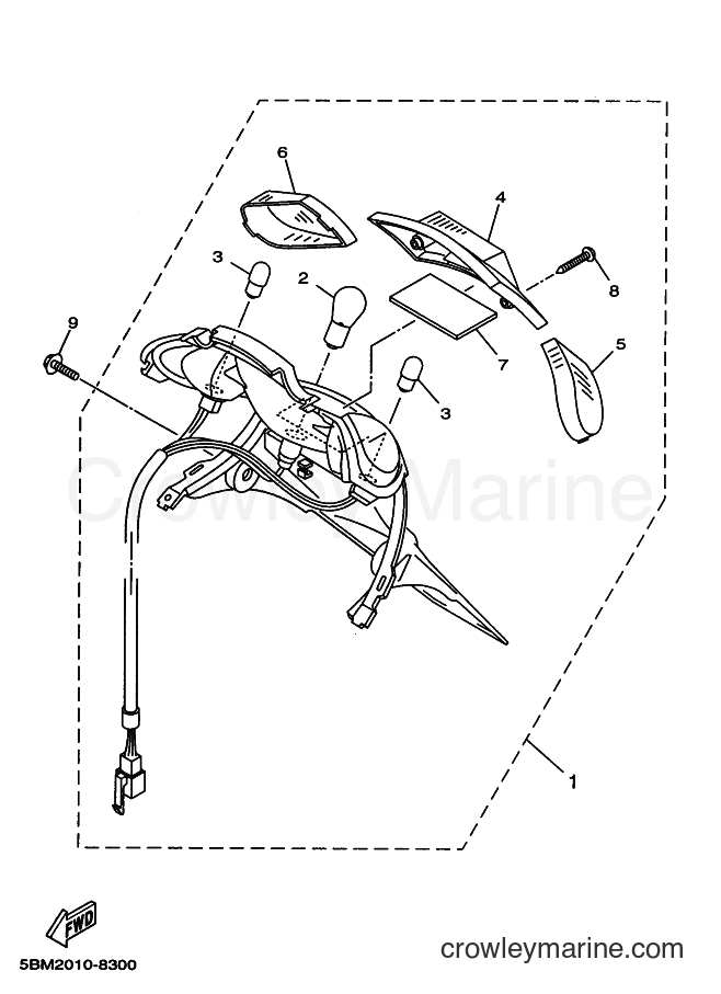 1998 Scooter YV50 - YV50 (5BM2) [020] - TAILLIGHT