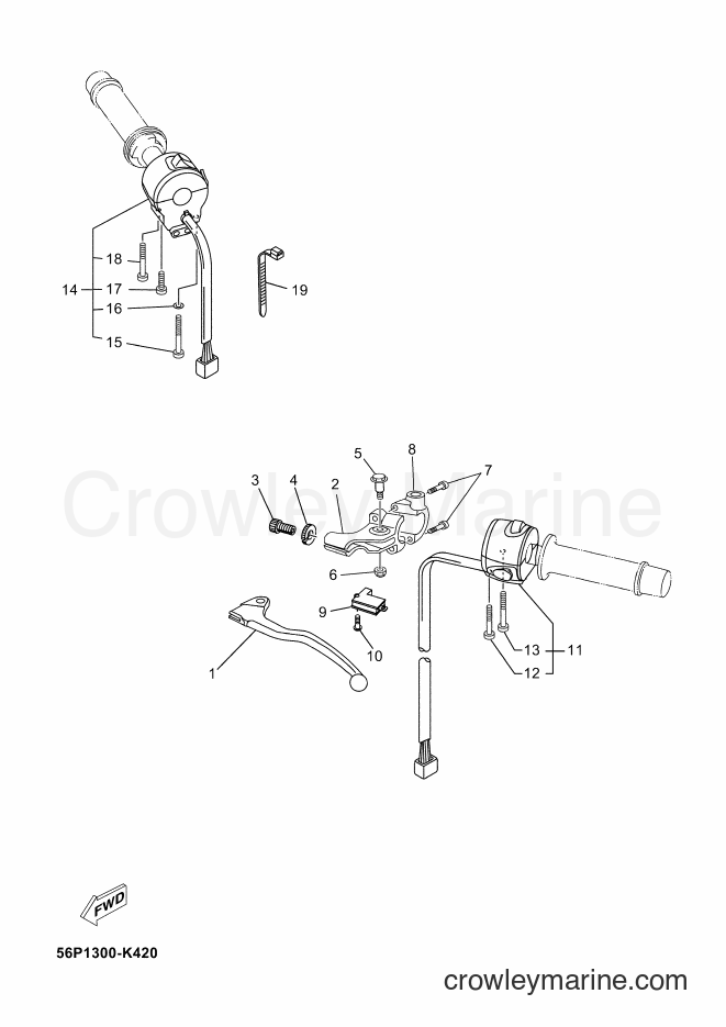 2011 Dirt Bike XT660ZA - XT660ZA (56P1) [030] - HANDLE SWITCH & LEVER