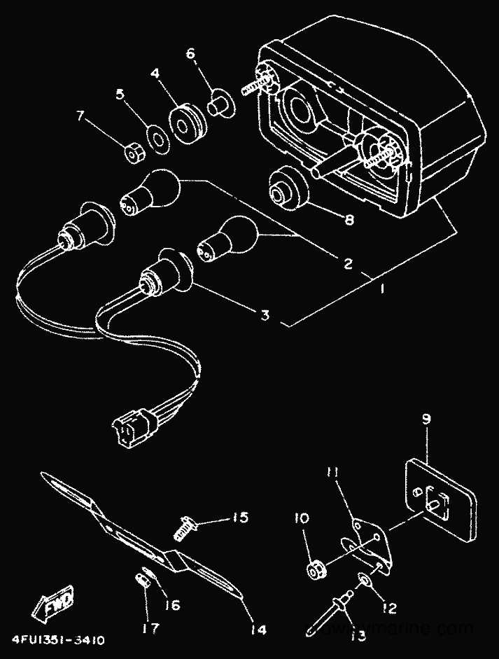 Yamaha Motors TDR125 (4GW3) [999] - TAILLIGHT