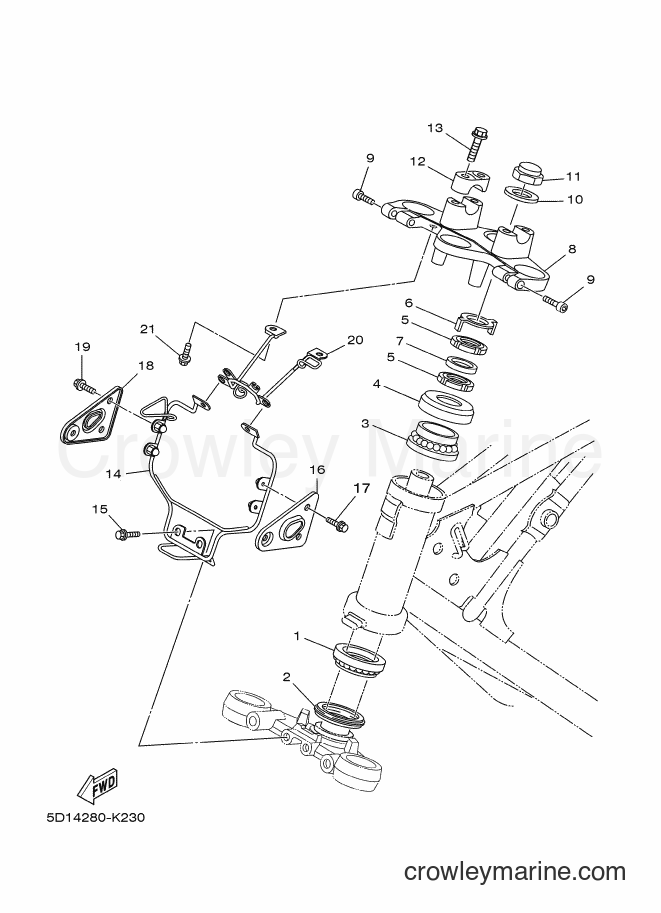 2011 Street Bike YBR250 - YBR250 (5D14) [010] - STEERING