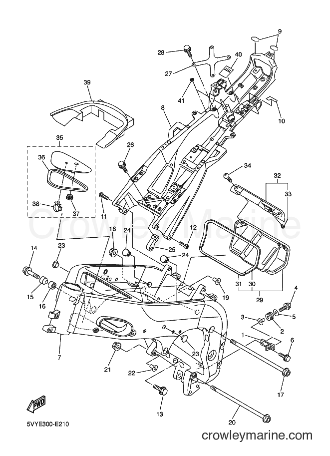 2006 Sport Bike YZF-R1 - YZF-R1 (5VYF) [010] - FRAME