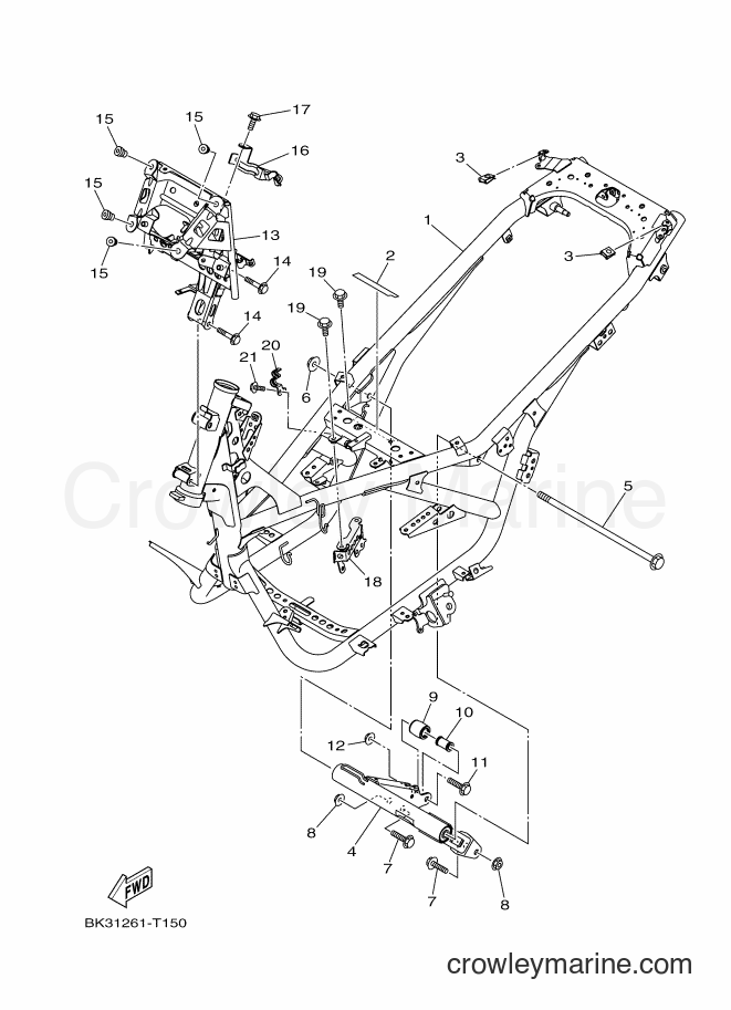 2018 Street Bike GPD150 - GPD150 (2DPG) [010] - FRAME