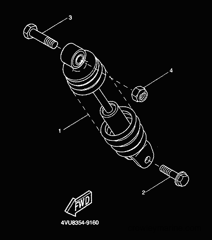 2001 Scooter CW50 - CW50 (5HG9) [020] - REAR SUSPENSION