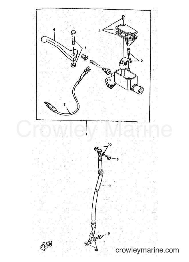 1996 Scooter CW50RSP - CW50RSP (4WS2) [010] - FRONT MASTER CYLINDER