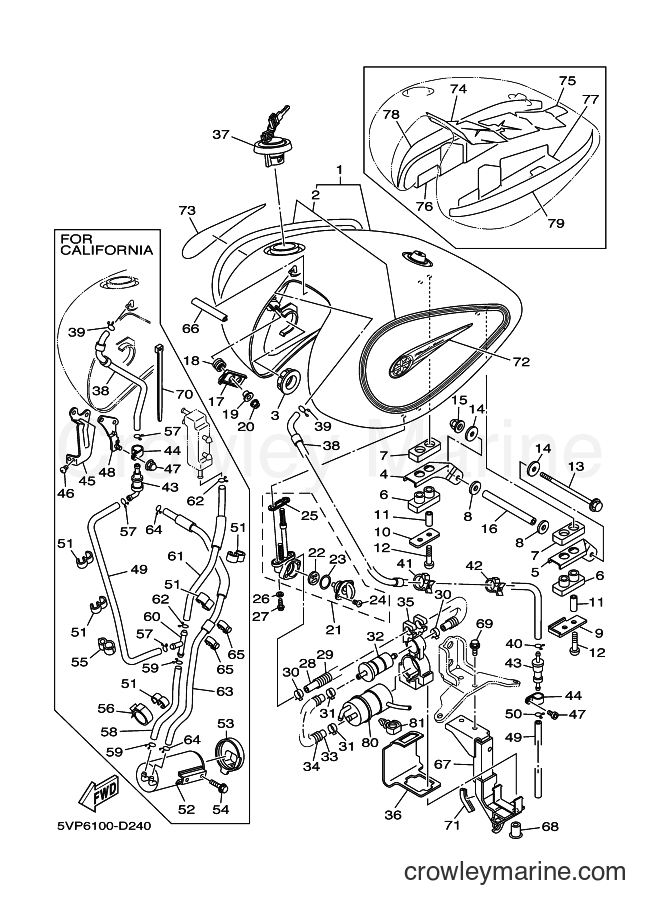 2005 Cruiser XV1700AT - XV1700AT (5VP8) [020] - FUEL TANK