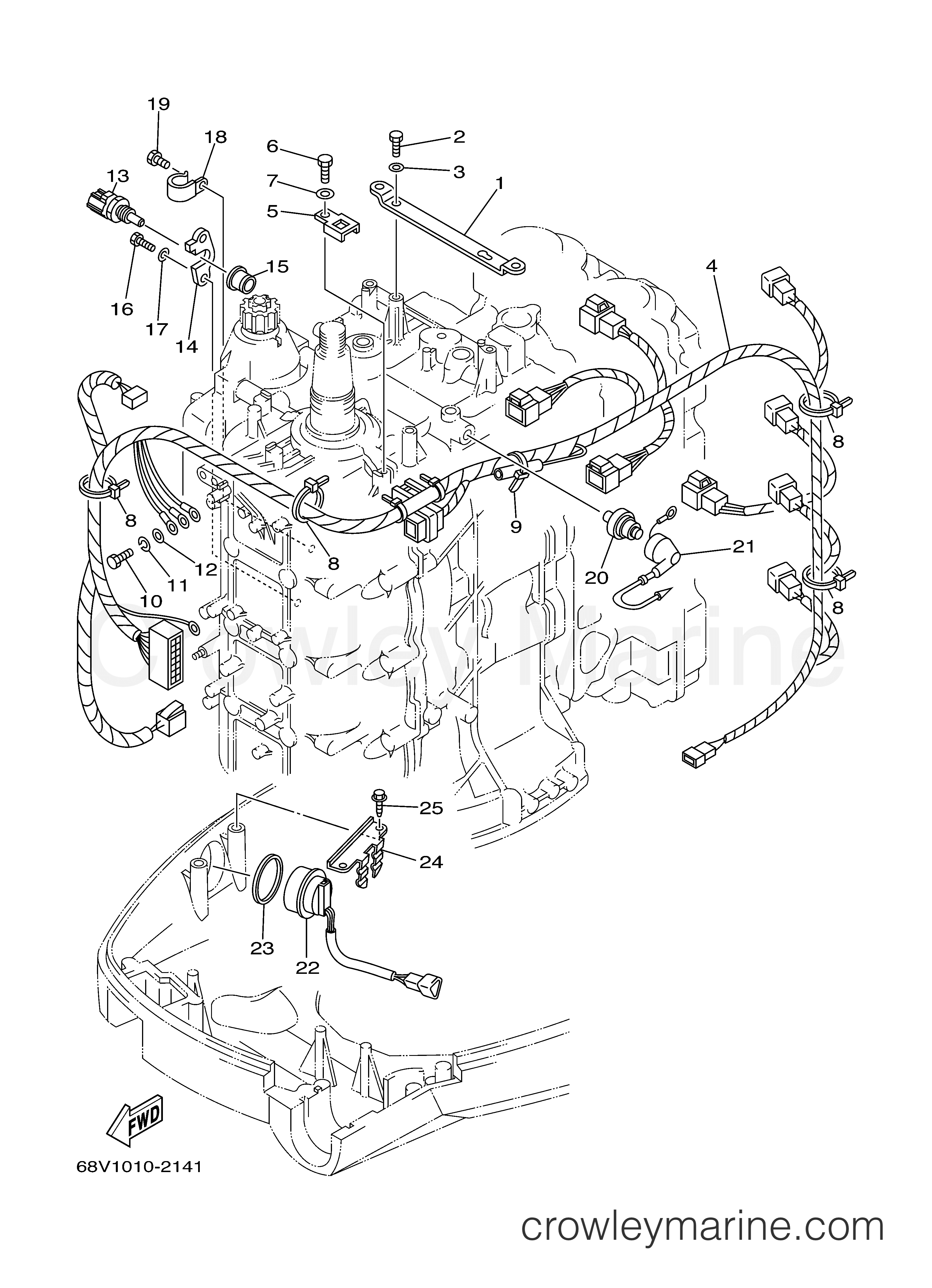 ELECTRICAL 3 - 2005 Yamaha Outboard 115hp F115TLRD | Crowley Marine