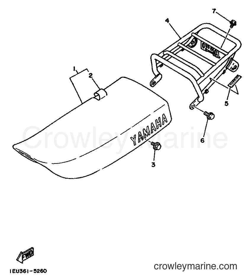 1987 Dirt Bike XT350 - XT350 (55V0) [060] - SEAT