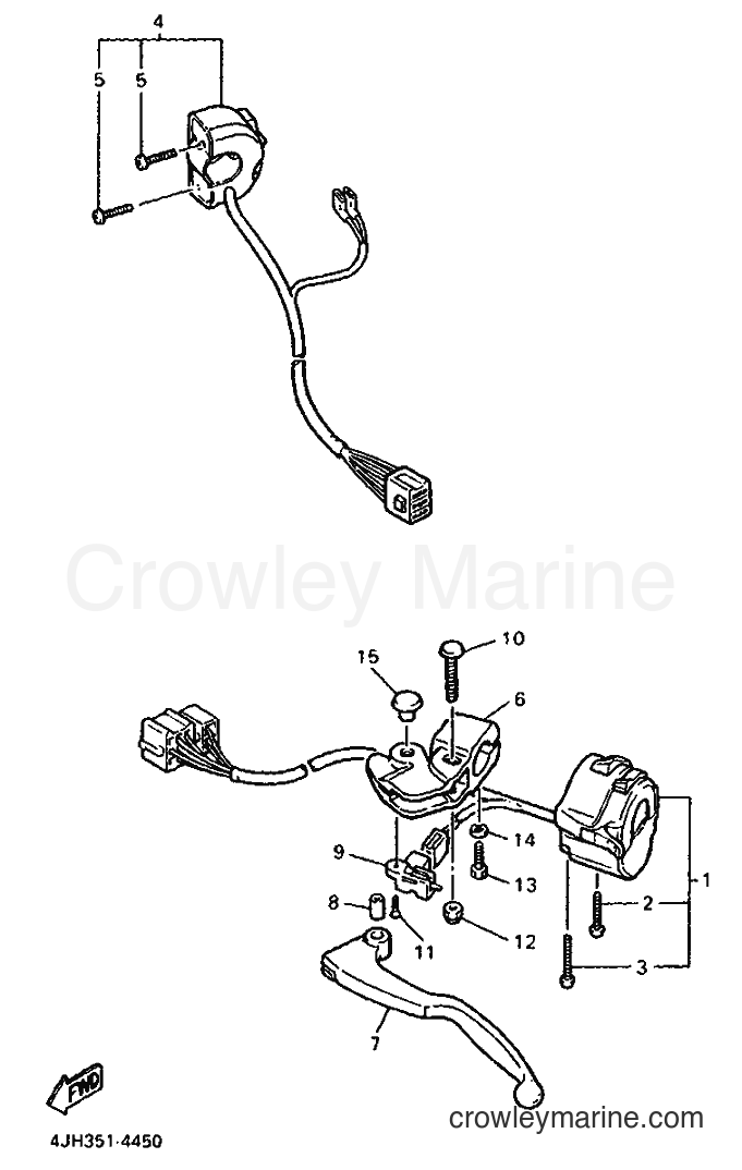 1994 Sport Bike FZR600R - FZR600R (4JH2) [999] - HANDLE SWITCH & LEVER