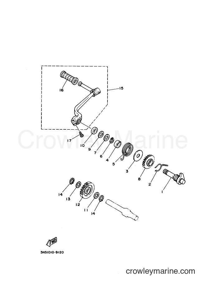 1989 Street Bike YD125S - YD125S (3NS2) [010] - スタータ