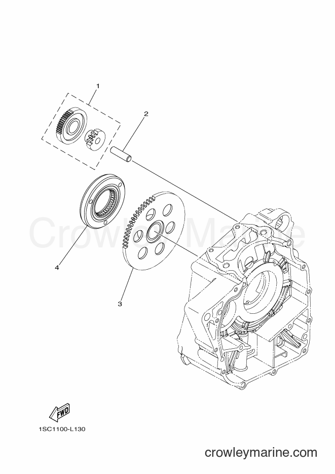 2012 ATV YFM300 - YFM300 (1SC2) [010] - STARTER CLUTCH