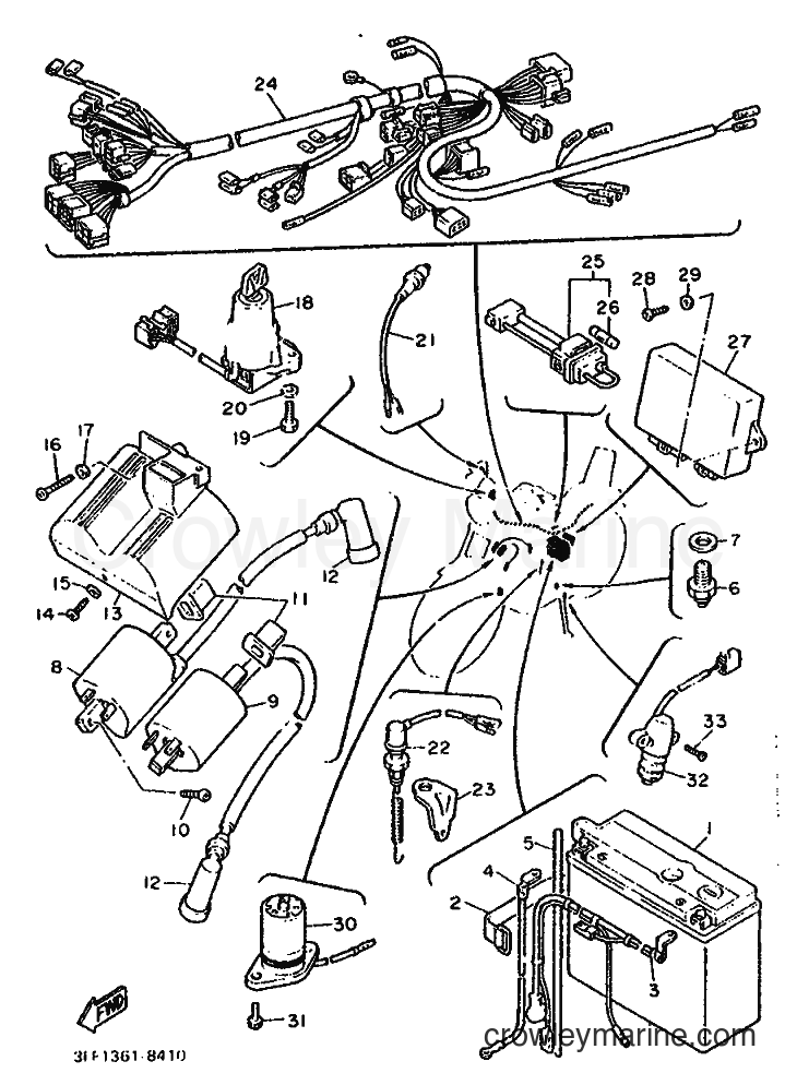 1988 Cruiser XV1100 - XV1100 (3EF1) [999] - ELECTRICAL 1