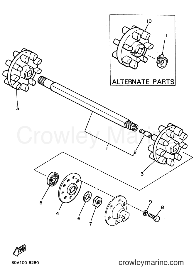 1991 Snowmobile BR250 - BR250 (88C1) [020] - TRACK DRIVE 1