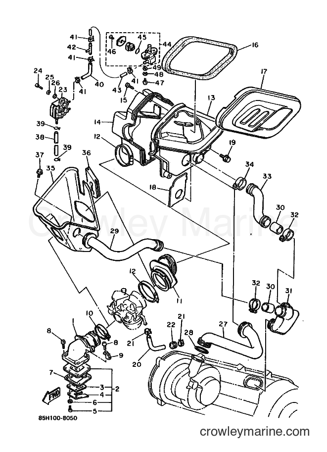1988 Snowmobile SV80E - SV80E (85H0) [010] - INTAKE
