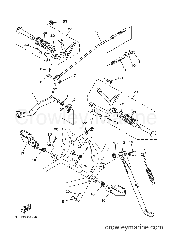 2007 Dirt Bike DT175 - DT175 (3TSL) [010] - STAND & FOOTREST
