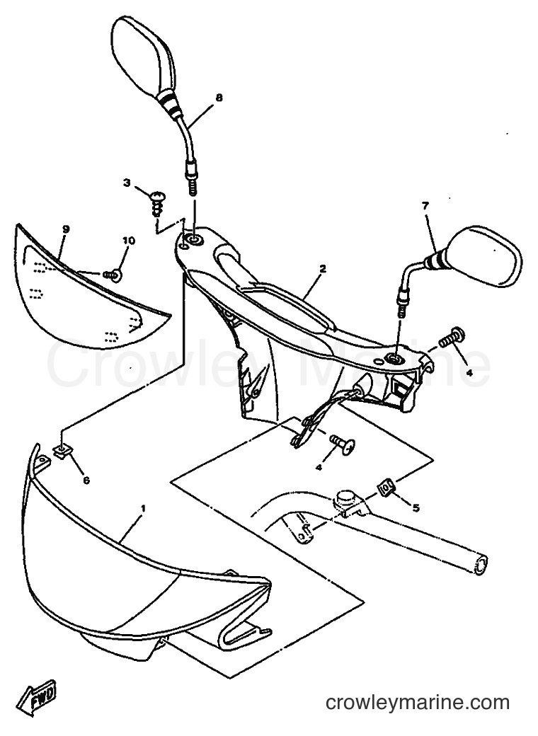 1997 Scooter YN50 - YN50 (5BW1) [010] - COWLING 1