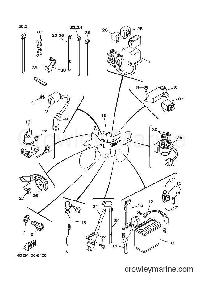 1999 Dirt Bike XT225 - XT225 (4BER) [010] - ELECTRICAL 1