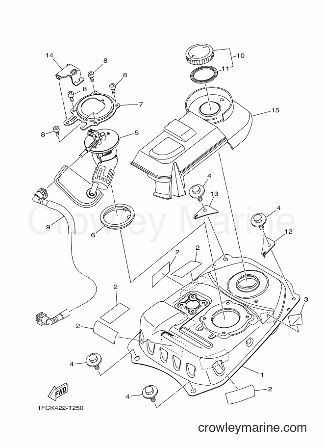 2018 Scooter T115FL-2 - T115FL-2 (1FCL) [010] - FUEL TANK