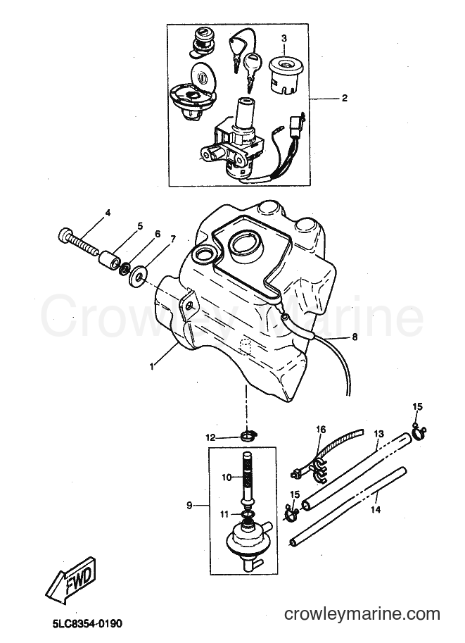 2000 Scooter YQ50L - YQ50L (5KH8) [010] - FUEL TANK