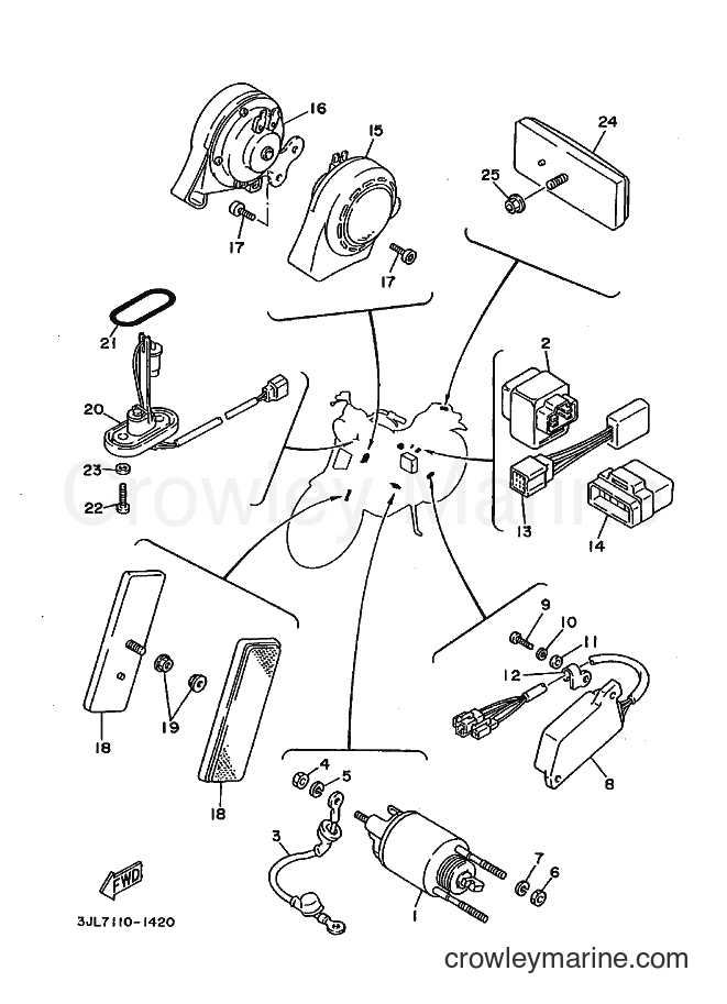 1993 Cruiser XV750 - XV750 (3JLF) [010] - ELECTRICAL 2