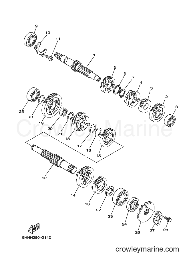 2012 Dirt Bike TT-R125LWEB - TT-R125LWEB (19CT) [010] - TRANSMISSION