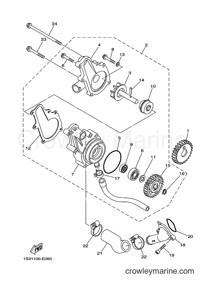 2009 ATV YFM700R - YFM700R (1S3Y) [010] - WATER PUMP