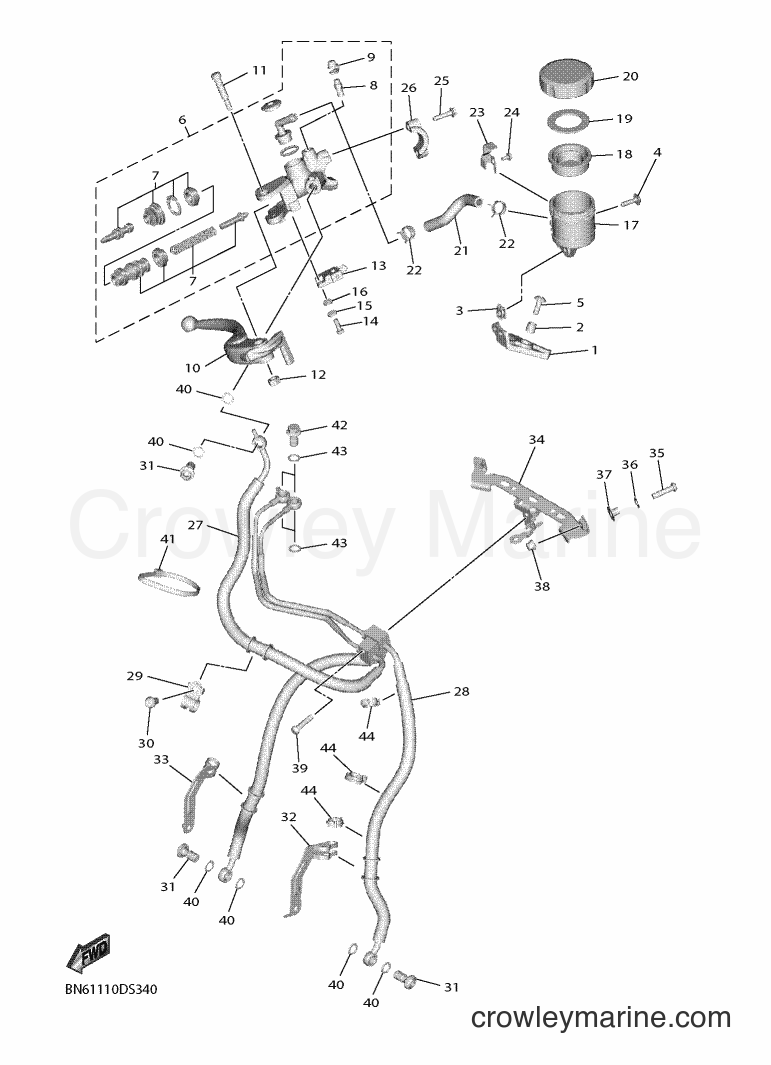 2017 Sport Bike YZF600 - YZF600 (BN63) [010] - FRONT MASTER CYLINDER