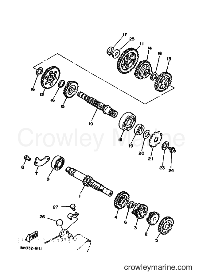 1987 Scooter DT50M - DT50M (2UM) [999] - TRANSMISSION