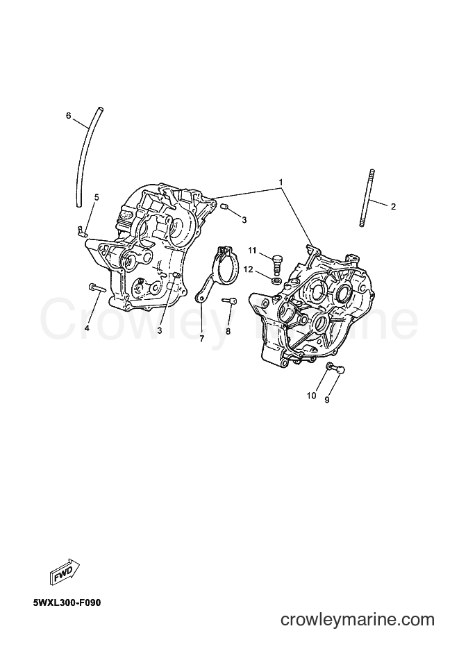 Yamaha Motors TZR50 (2AS1) [030] - CRANKCASE