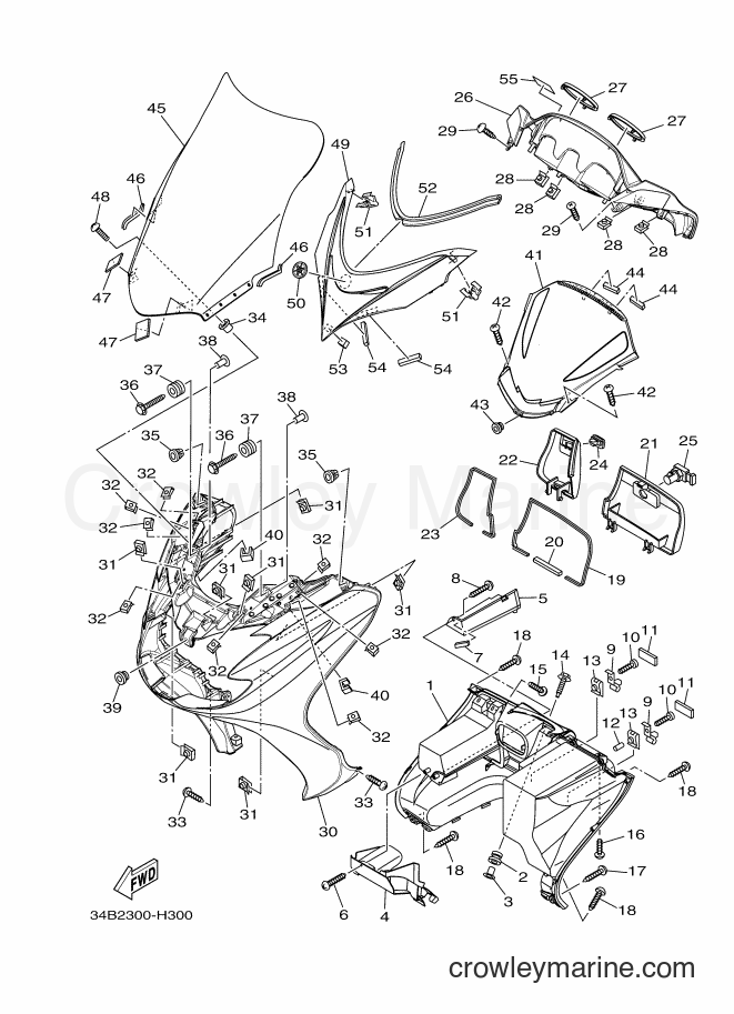 Yamaha Motors YP400 (34B2) [040] - LEG SHIELD