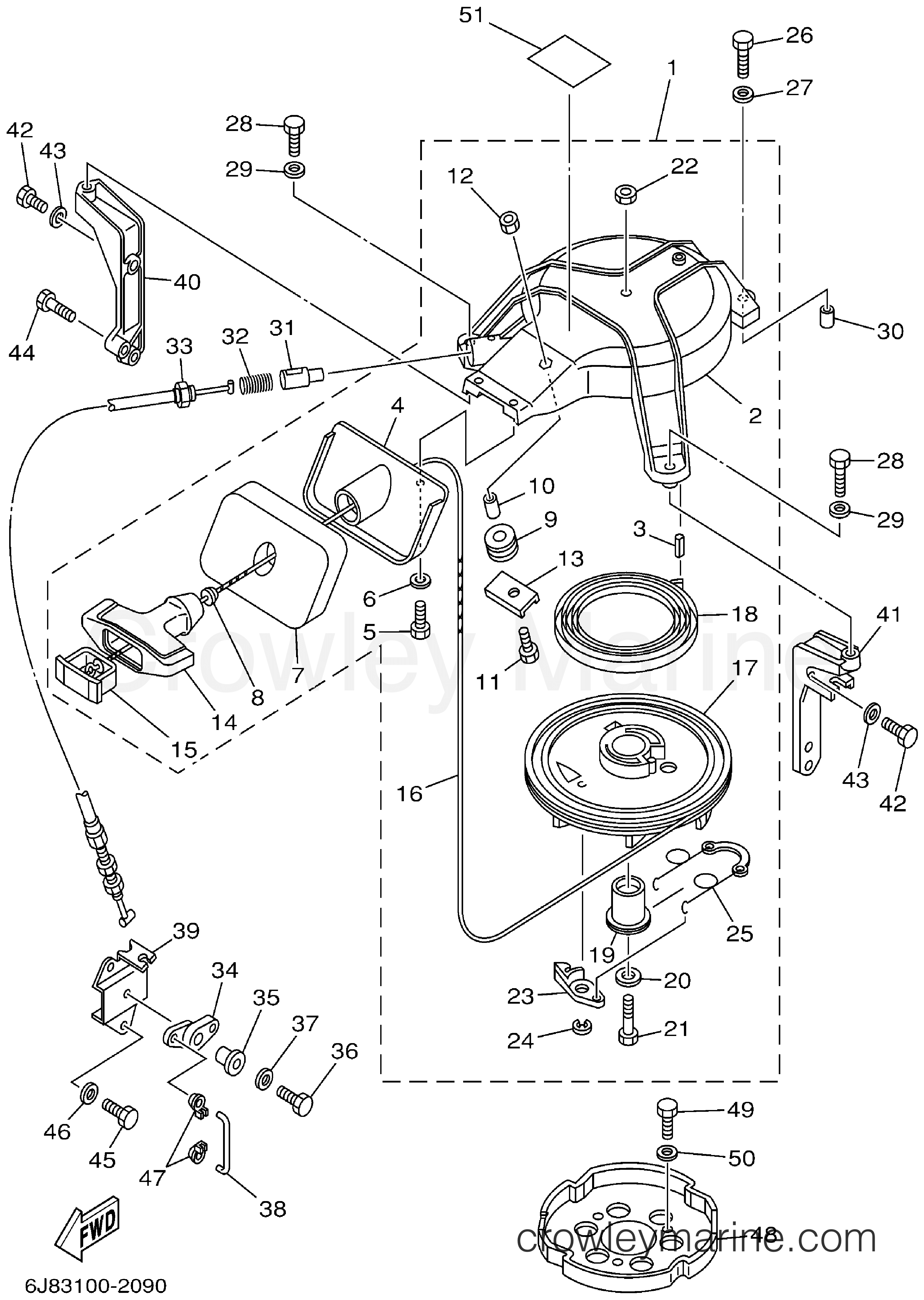 Yamaha Motors 25MSH3A - STARTER