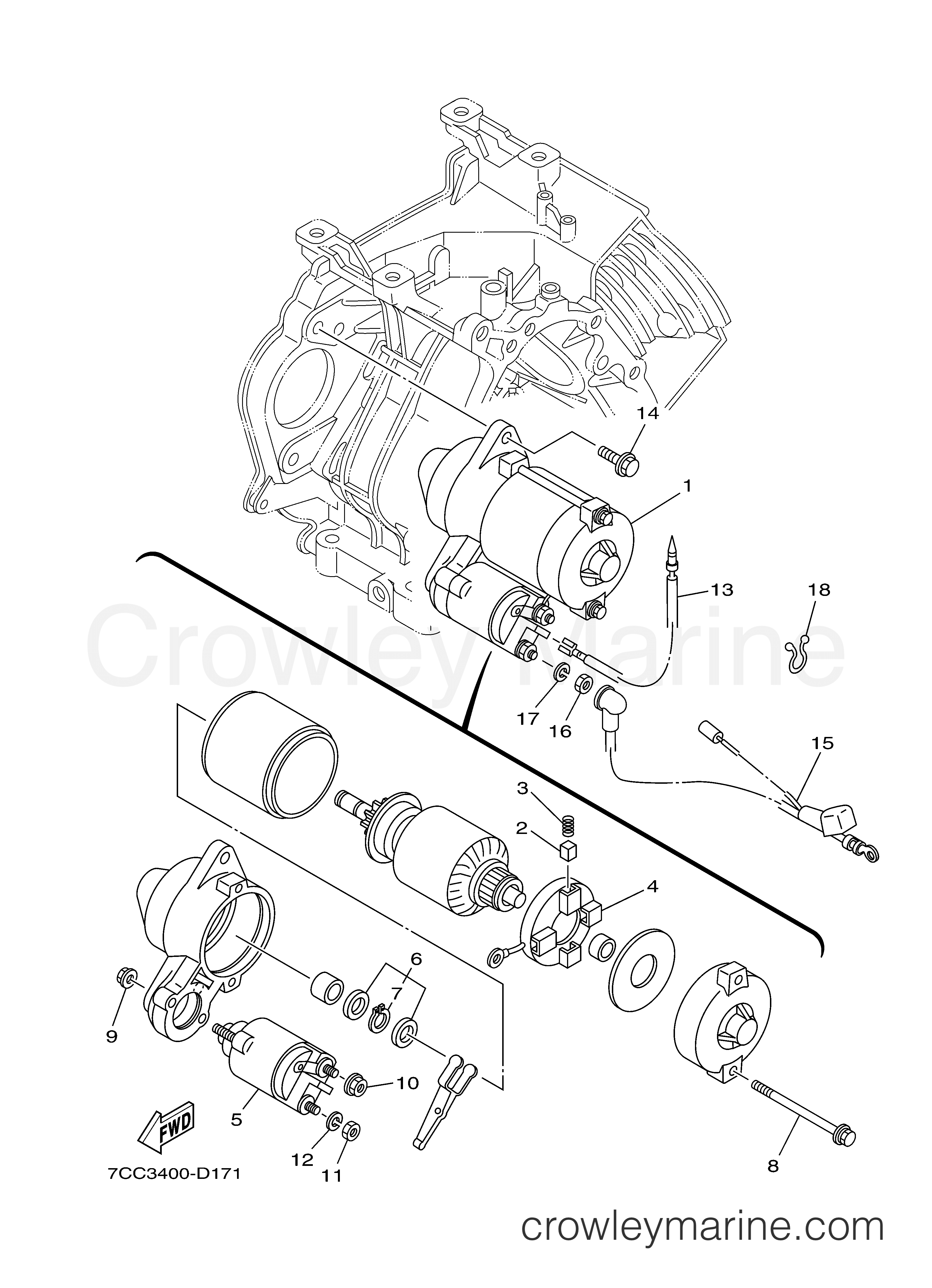 Yamaha Motors EF5200DEJ - STARTING MOTOR