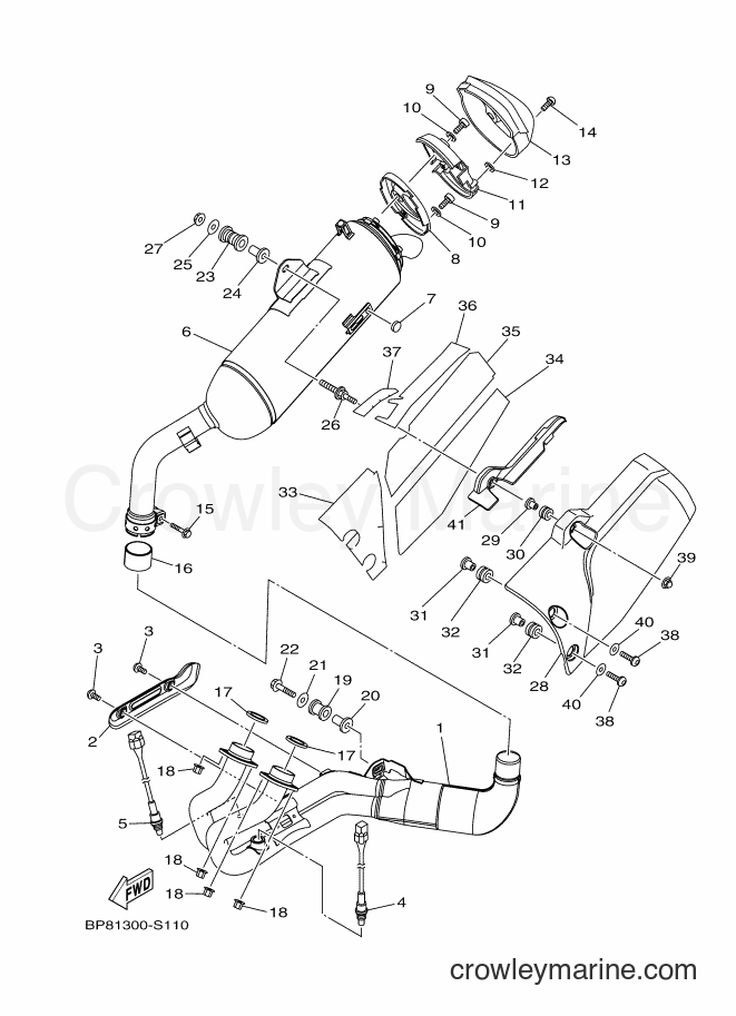 2017 Dirt Bike XT1200Z - XT1200Z (BP81) [010] - EXHAUST