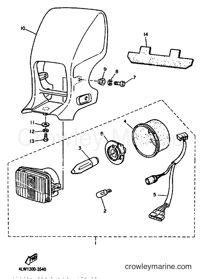1995 Dirt Bike TT600S - TT600S (4GV3) [999] - HEADLIGHT