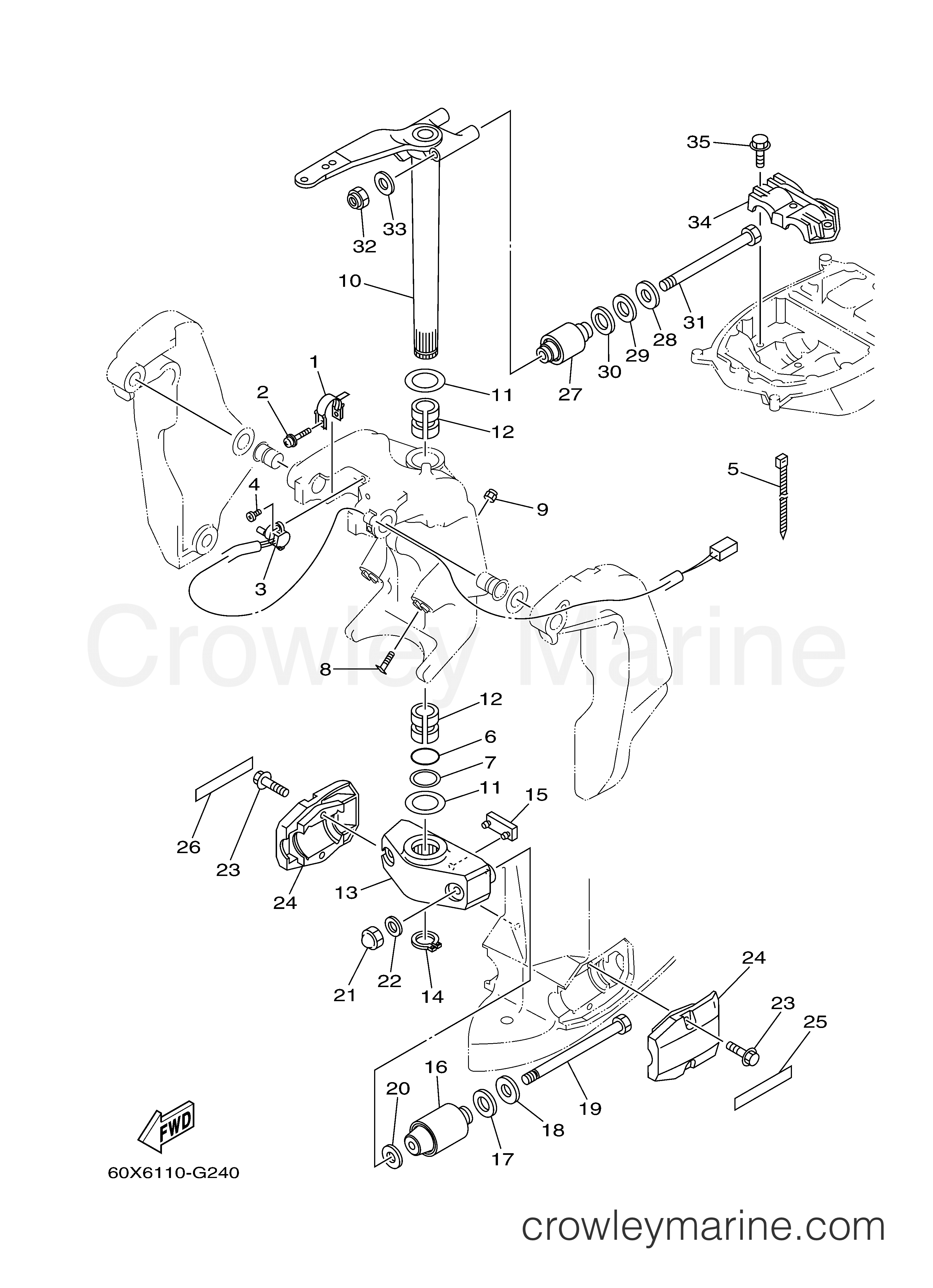 Yamaha Motors VZ225HTLR - BRACKET 2