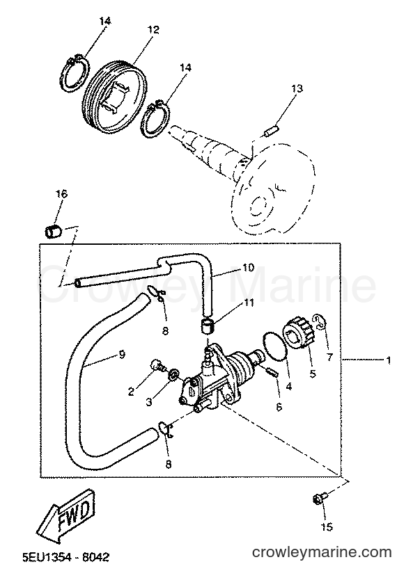 2001 Scooter YH50 - YH50 (5PF1) [030] - OIL PUMP