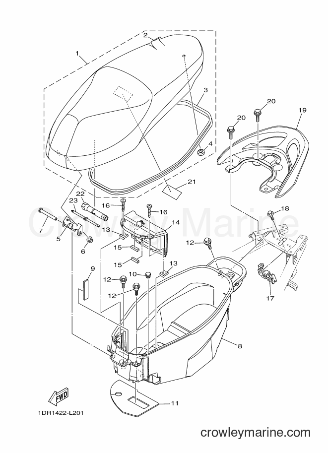 Yamaha Motors XC115S (1DR2) [010] - SEAT