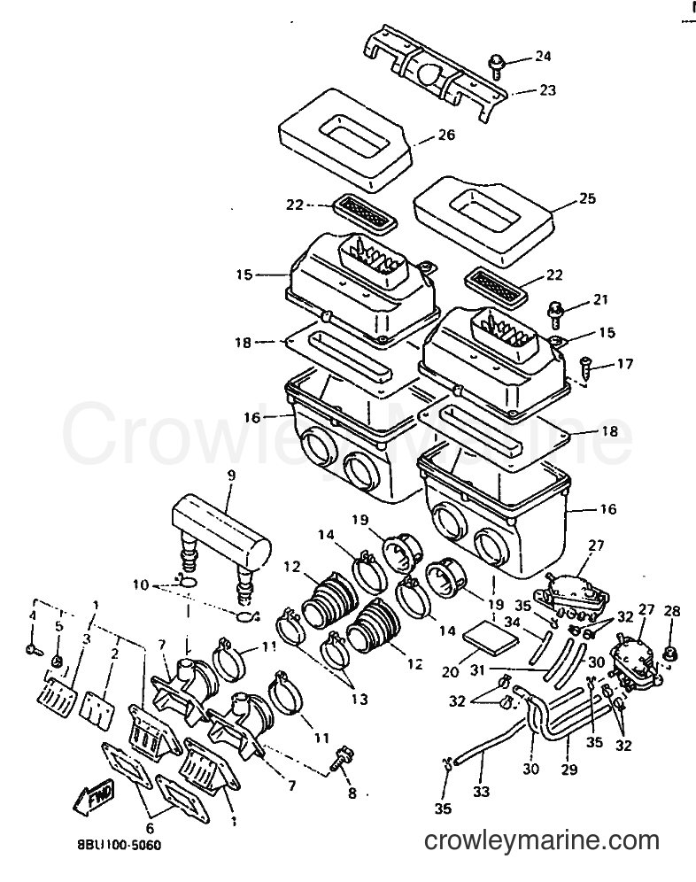 Yamaha Motors VX800 (8BU2) [999] - INTAKE