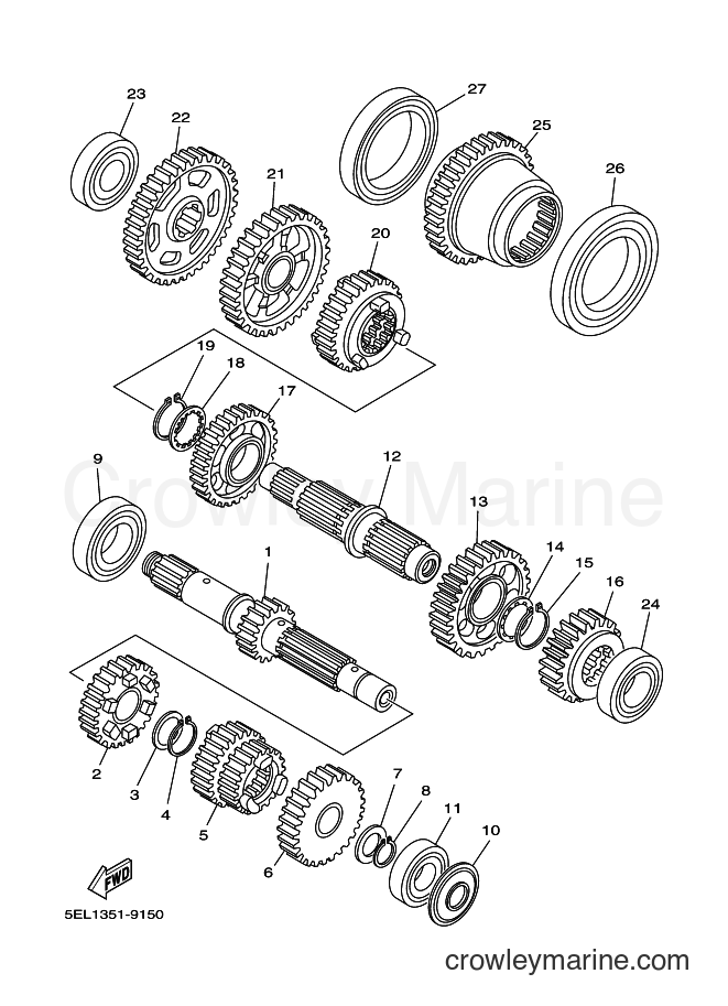Yamaha Motors XVS1100 (5PBB) [110] - TRANSMISSION