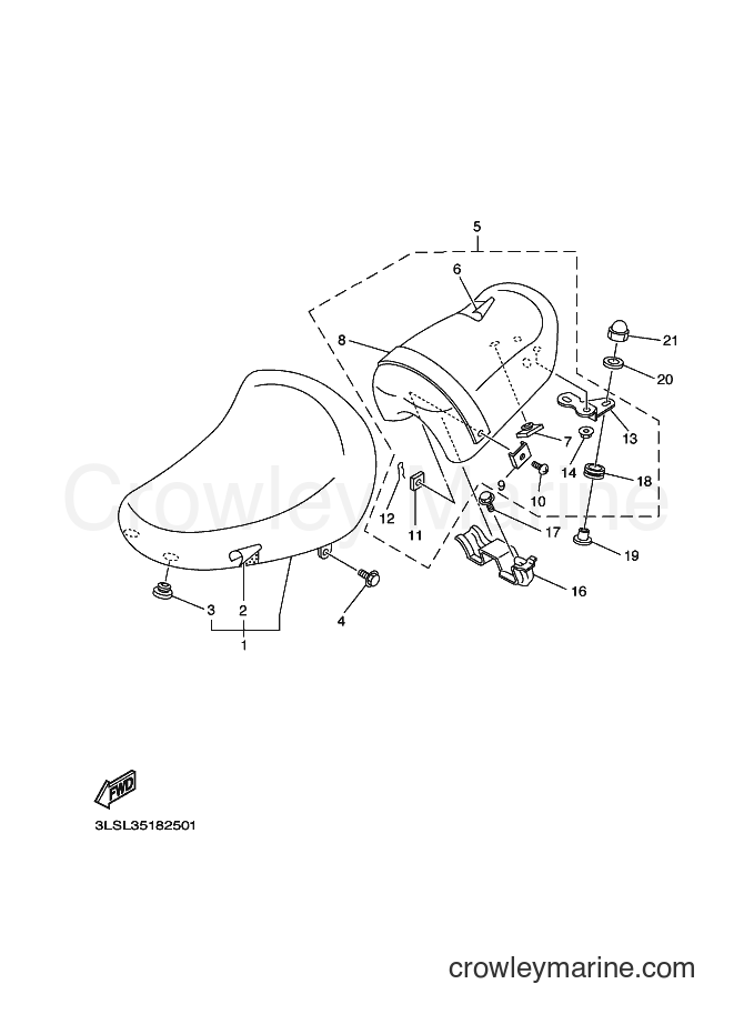 1998 Cruiser XV250S - XV250S (3LSK) [010] - SEAT